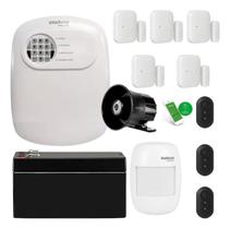 Kit Alarme Intelbras ANM 24 NET Central 5 Sensores de Abertura 1 Sensor de Presença Sem Fio