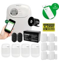 Kit Alarme Intelbras ANM 24 NET com 10 Sensores Sem Fio e Acesso via App Kit Alarme Intelbras ANM 24 NET com 10 Sensores Sem Fio e Acesso via App