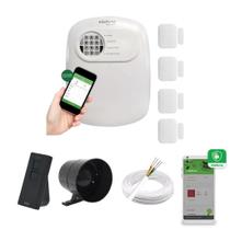 Kit Alarme Intelbras ANM 24 NET com 4 Sensores de Abertura e Sirene