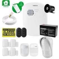Kit Alarme Intelbras ANM 24 NET com 7 Sensores, Sirene, Cabos e Controles Acesso por App