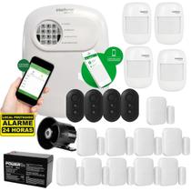 Kit Alarme Intelbras ANM 24 NET Controle via App e Sensores de Movimento e Abertura Sem Fio