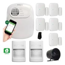 Kit Alarme Intelbras ANM 24 NET Híbrido Central App, Sensores Sem Fio e Controle Pelo Celular
