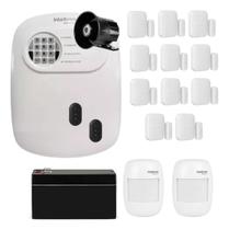 Kit Alarme Intelbras ANM 24 NET Híbrido Central App, Sensores SMART e 24 Zonas Controle Total