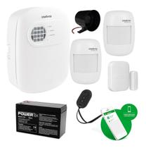 Kit Alarme Intelbras ANM 24 NET Híbrido Central App, Sensores SMART Sem Fio e Controle Remoto