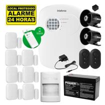 Kit Alarme Intelbras ANM 24 NET Híbrido Com 8 Sensores PET, 2 Sirenes e Acesso Remoto via App