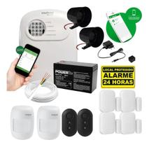 Kit Alarme Intelbras ANM 24 NET Sem Fio Central App, Sensores Porta/Janela e Infra Controle Total