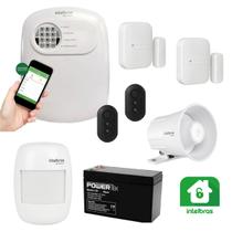 Kit Alarme Intelbras ANM 24 NET Sem Fio com 3 Sensores e Controle por App