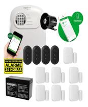 Kit Alarme Intelbras ANM 24 NET Sem Fio com 7 Sensores de Abertura