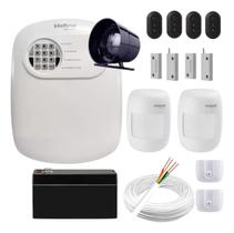 Kit Alarme Intelbras Com 02 Sensores Presença 02 Porta Aço