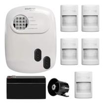 Kit Alarme Intelbras Monitorado App 5 Sensor Sem Fio Smart