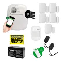 Kit Alarme Intelbras Monitorado App Celular 6 Sensores