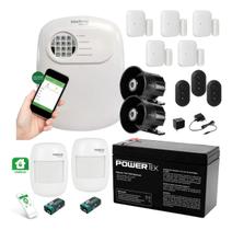 Kit Alarme Intelbras Monitorado App Celular 7 Sensor Sem Fio