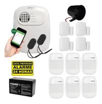 Kit Alarme Intelbras Residencial Comercial 10 Sensor S/ Fio Kit Alarme Intelbras Residencial Comercial 10 Sensor S/ Fio