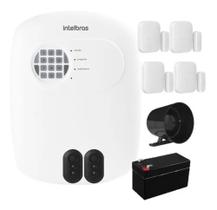 Kit Alarme Intelbras Residencial Comercial 4 Sensores 24 Net