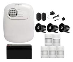 Kit Alarme Intelbras Sem Fio 5 Sensores PET 3 Sirenes SIR 1000 via Aplicativo