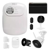 Kit Alarme Intelbras Sensor De Presença E Câmeras Wi-fi