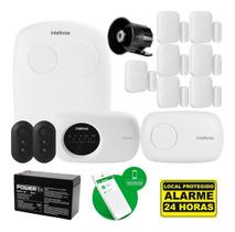 Kit Alarme Monitorado Gprs Amt 2118 Eg Intelbras 7 Sensor Sf