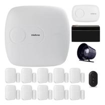 Kit Alarme Monitorado Intelbras AMT 1016 NET com 10 Sensores Sem Fio