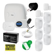 Kit Alarme Monitorado Intelbras AMT 1016 NET com Sensores, Sirene, Receptor e Teclado