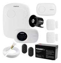 Kit Alarme Monitorado Intelbras AMT 2118 EG com Teclado e Sensores Sem Fio
