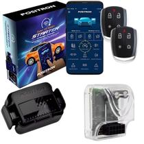 Kit Alarme Positron Bt Starter Partida Remota + Modulo Vidro