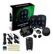 Kit Alarme Positron EX360 Universal + Trava Elétrica 4 Portas + Chave Canivete PX80
