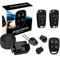 Kit Alarme Positron Keyless KL360 e 02 Chaves Controle Canivete PX80 Linha Cyber EX FX e PX