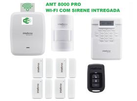 Kit Alarme Potente Intelbras Amt 8000 Central Sem Fio E Wifi