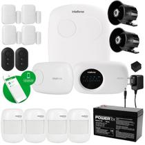 Kit Alarme Profissional Intelbras AMT 2118 EG Teclado com 8 Sensores Sem Fio e 2 Sirenes