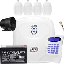Kit Alarme Residencial Active 8 Ultra Jfl Com Sensores Internos - Jfl Alarmes Kit Alarme Residencial Active 8 Ultra Jfl Com Sensores Internos - Jfl Alarmes
