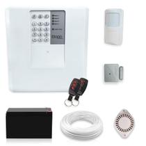 Kit Alarme Residencial Bopo 2 Sensores Sem Fio e Discadora