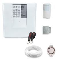 Kit Alarme Residencial Bopo 2 Sensores Sem Fio e Discadora