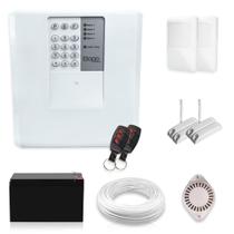 Kit Alarme Residencial Bopo 4 Sensores Com Fio e Discadora Kit Alarme Residencial Bopo 4 Sensores Com Fio e Discadora