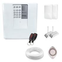 Kit Alarme Residencial Bopo 4 Sensores Com Fio e Discadora Kit Alarme Residencial Bopo 4 Sensores Com Fio e Discadora