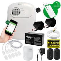 Kit Alarme Residencial Comercial Intelbras 6 Sensores C/ Fio