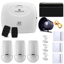 Kit Alarme Residencial e Comercial JFL SmartCloud 32 WiFi, App e 6 Sensores Sem Fio Kit Alarme Residencial e Comercial JFL SmartCloud 32 WiFi, App e 6 Sensores Sem Fio