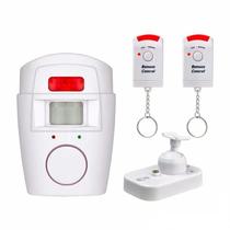Kit Alarme Residencial Sem Fio Sensor De Presença + 2 Controles + 1 Suporte De Fixação. - VIL