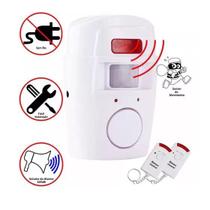 Kit Alarme Residencial Sensor De Presença S/ Fio Sirene 2 Controles