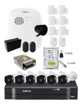 Kit Alarme Residencial Via App E Kit Cftv 6 Câmera Intelbras Kit Alarme Residencial Via App E Kit Cftv 6 Câmera Intelbras