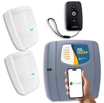 Kit Alarme sem Fio com Wifi 2 Sensores Pet 20kg 2 Sensores Magneticos e Bateria