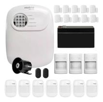 Kit Alarme Sem Fio Intelbras 10 Magnéticos, 10 Infra, Bateria e Sirene Kit Alarme Sem Fio Intelbras 10 Magnéticos, 10 Infra, Bateria e Sirene