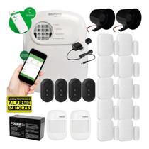 Kit Alarme Sem Fio Intelbras 10 Magnéticos, 2 Infravermelhos e 4 Controles Kit Alarme Sem Fio Intelbras 10 Magnéticos, 2 Infravermelhos e 4 Controles