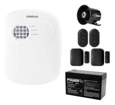 Kit Alarme Sem Fio Intelbras 2 Sensores Magnéticos, Bateria e Sirene