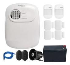 Kit Alarme Sem Fio Intelbras 4 Magnéticos, 2 Infravermelhos, Bateria e Cabo de Rede