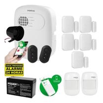 Kit Alarme Sem Fio Intelbras 5 Magnéticos, 2 Infravermelhos e Bateria