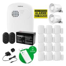 Kit Alarme Sem Fio Intelbras ANM 24 NET , 12 Magnéticos , 2 Sirenes e Bateria