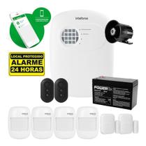 Kit Alarme Sem Fio Intelbras ANM 24 NET, 4 Sensores Infra , 2 Magnéticos e Bateria