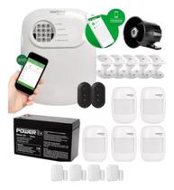 Kit Alarme Sem Fio Intelbras ANM 24 NET ,5 Sensores Infra , 4 Sensores de Abertura , Bateria