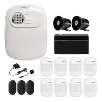 Kit Alarme Sem Fio Intelbras ANM 24 NET ,8 Sensores Infra , 2 Sirenes e Bateria