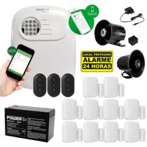 Kit Alarme Sem Fio Intelbras ANM 24 NET com 10 Sensores e Duas Sirenes Kit Alarme Sem Fio Intelbras ANM 24 NET com 10 Sensores e Duas Sirenes